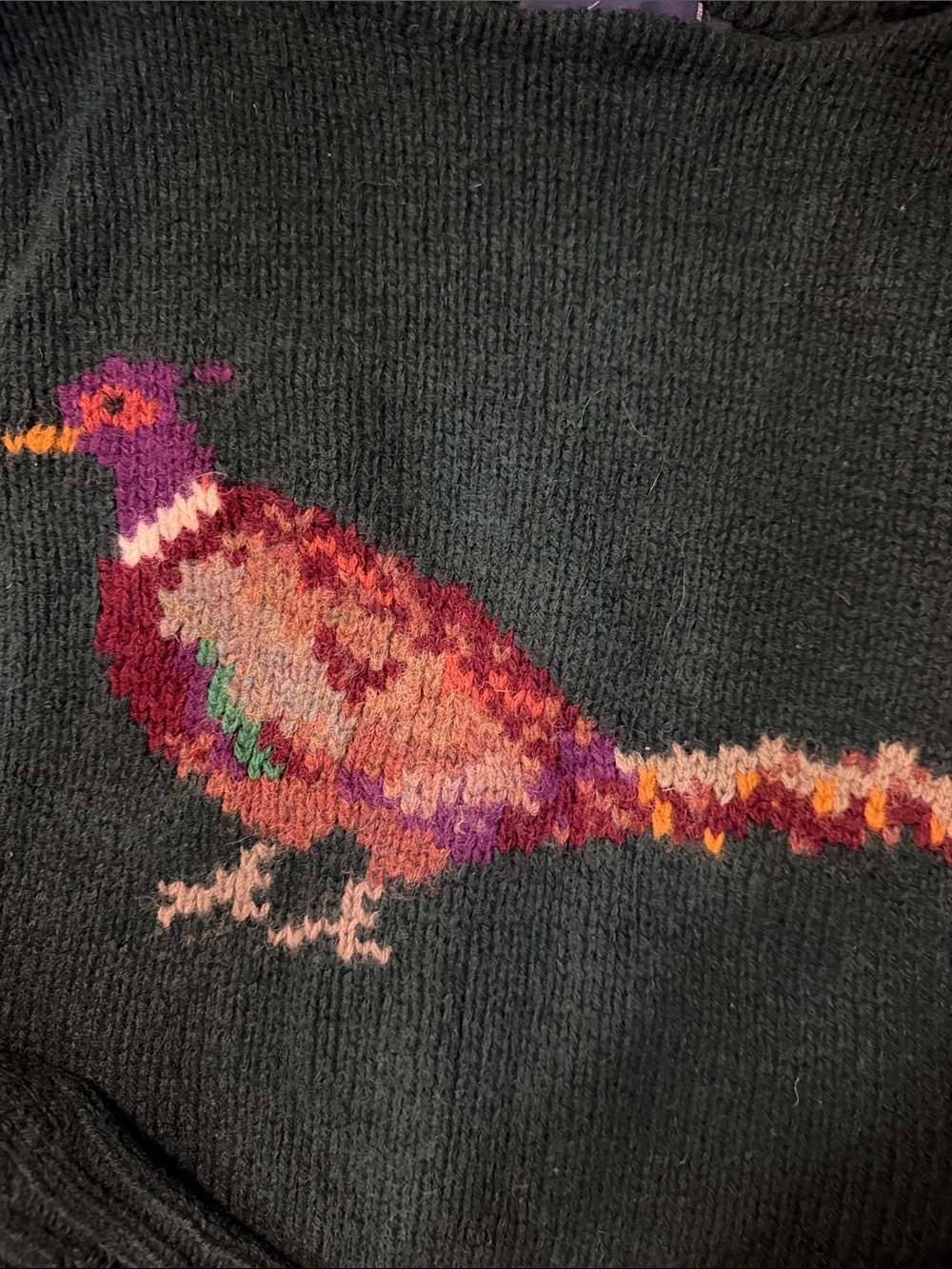 Vintage Ralph Lauren wool Pheasant sweater (flawed) - Picture 4 of 5